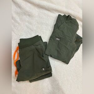 Figs Olive Green Scrub Pants